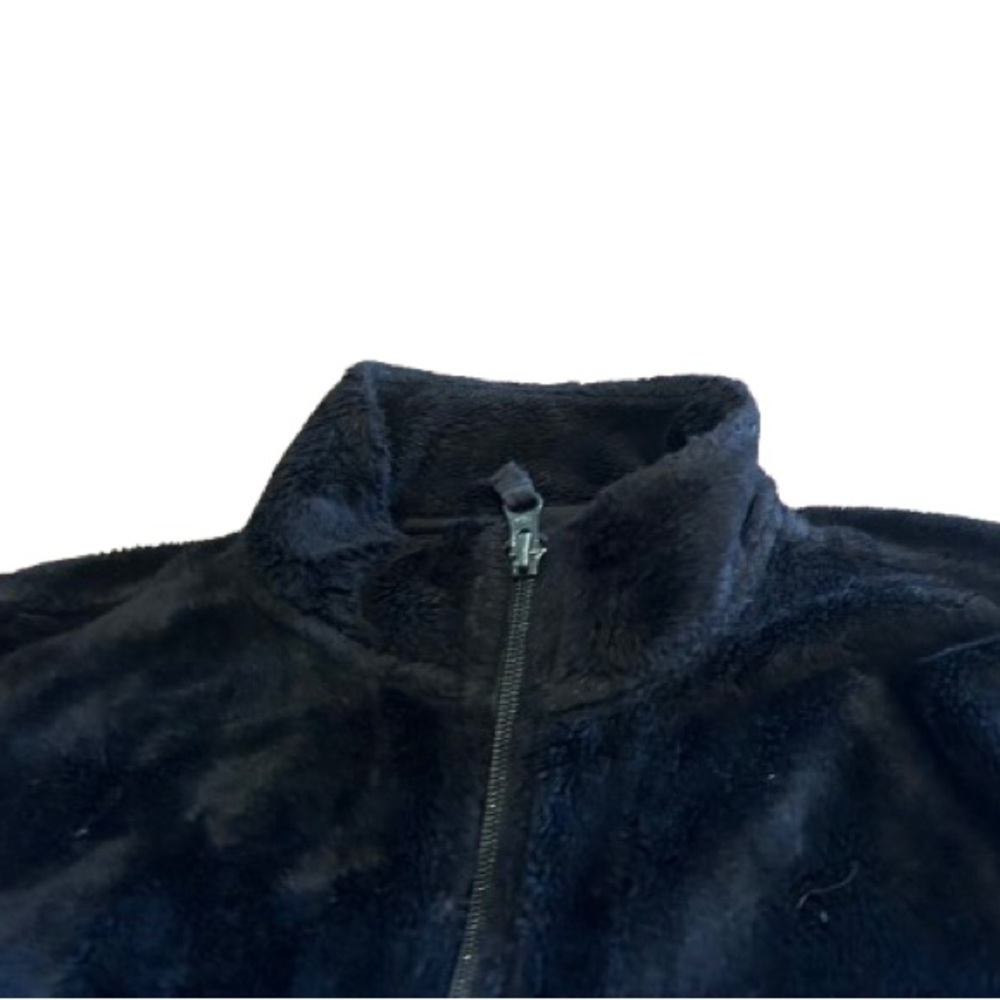 Children’s Place Girls Black Fleece Jacket Size Large 10/12 - Picture 4 of 8